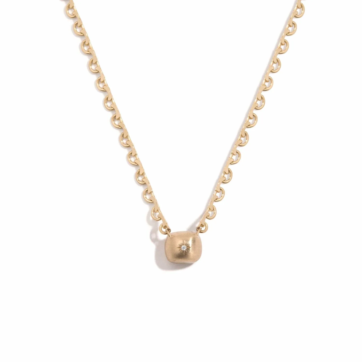 1.02ct mandarin garnet lace necklace