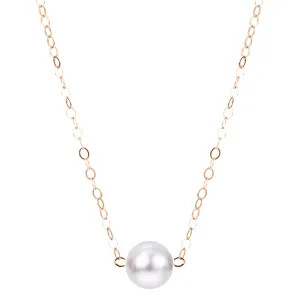 14KT Yellow Gold Akoya Pearl Necklace