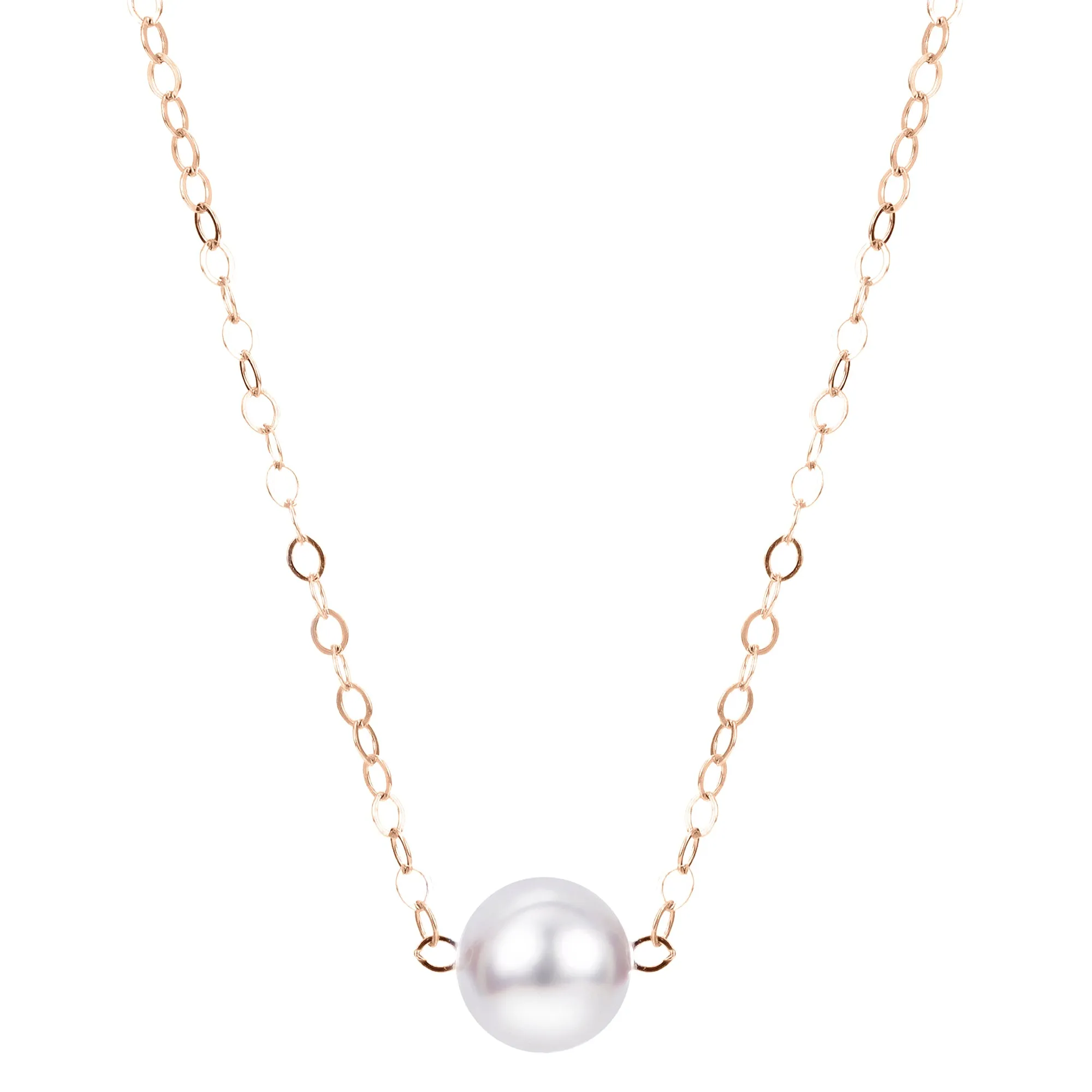 14KT Yellow Gold Akoya Pearl Necklace
