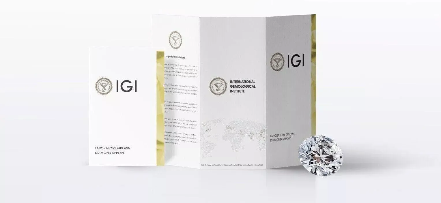 2.00 CT IGI Lab Grown Diamond F VS1 Solitaire Ring 18K White Gold