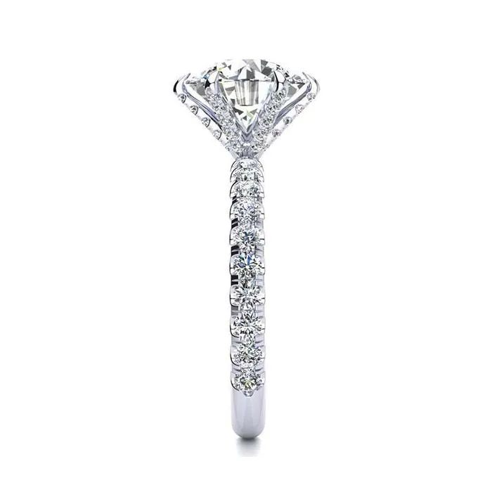 2.00 CT IGI Lab Grown Diamond F VS1 Solitaire Ring 18K White Gold