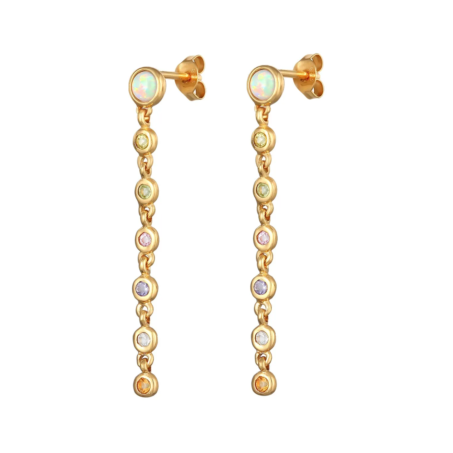 54 Glam Edelstein Ohrringe