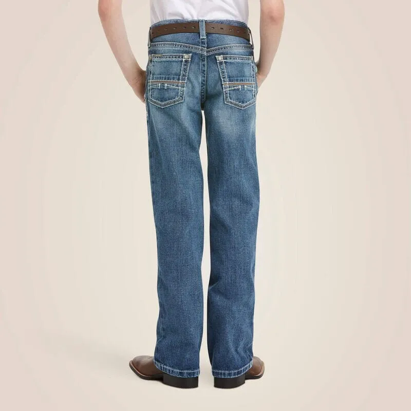 Ariat Boy's - B4 Coltrane Relaxed Fit Boot Cut Jean - Durango