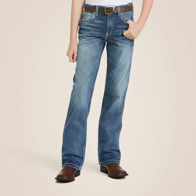 Ariat Boy's - B4 Coltrane Relaxed Fit Boot Cut Jean - Durango