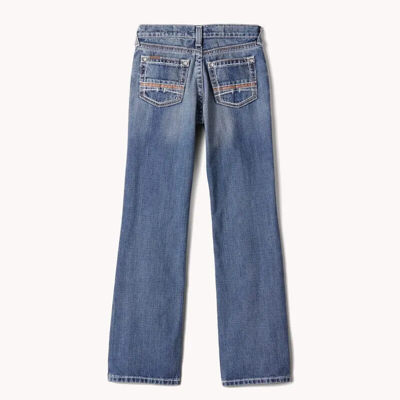 Ariat Boy's - B4 Coltrane Relaxed Fit Boot Cut Jean - Durango