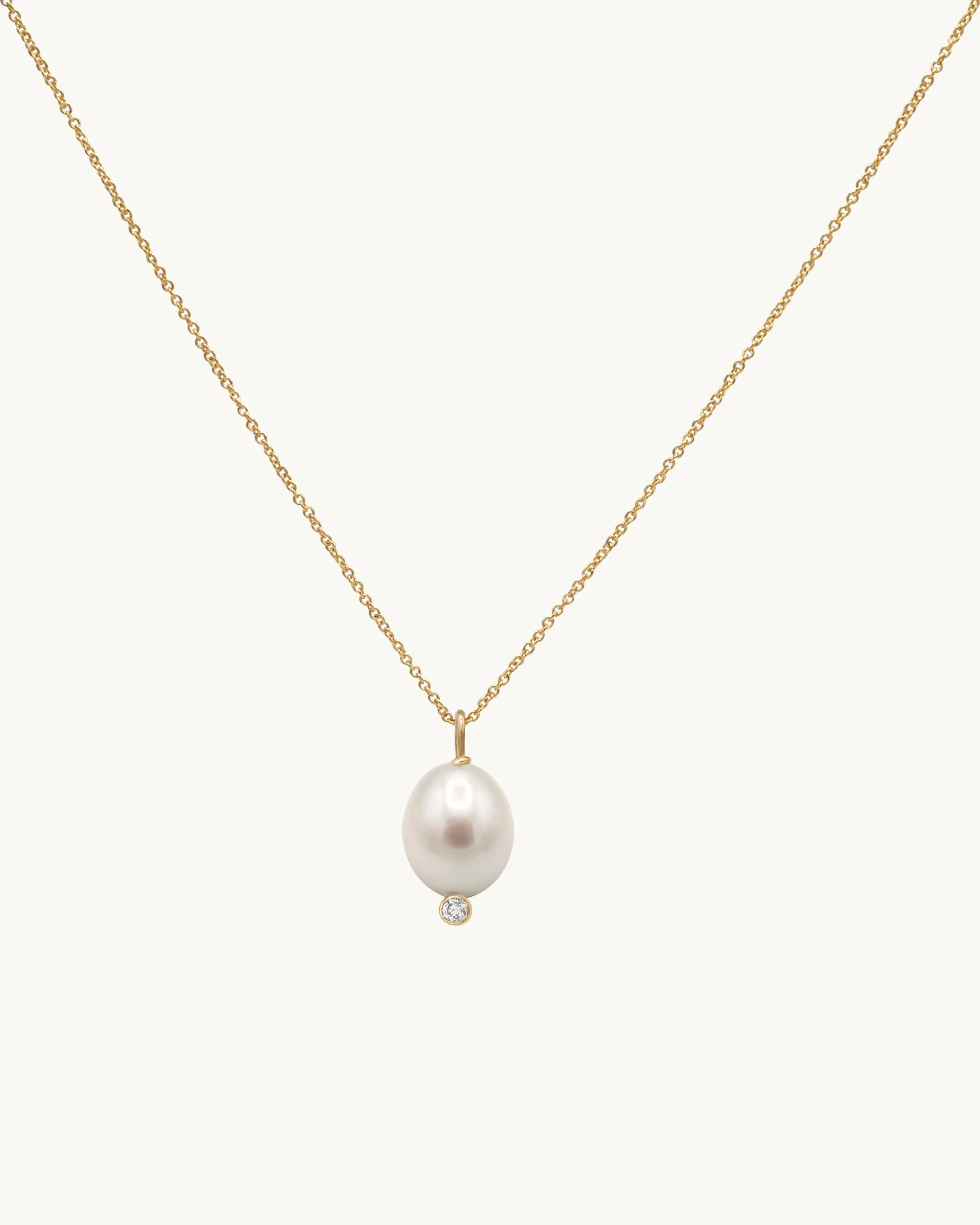 Ariel Pearl Pendant Necklace 14K