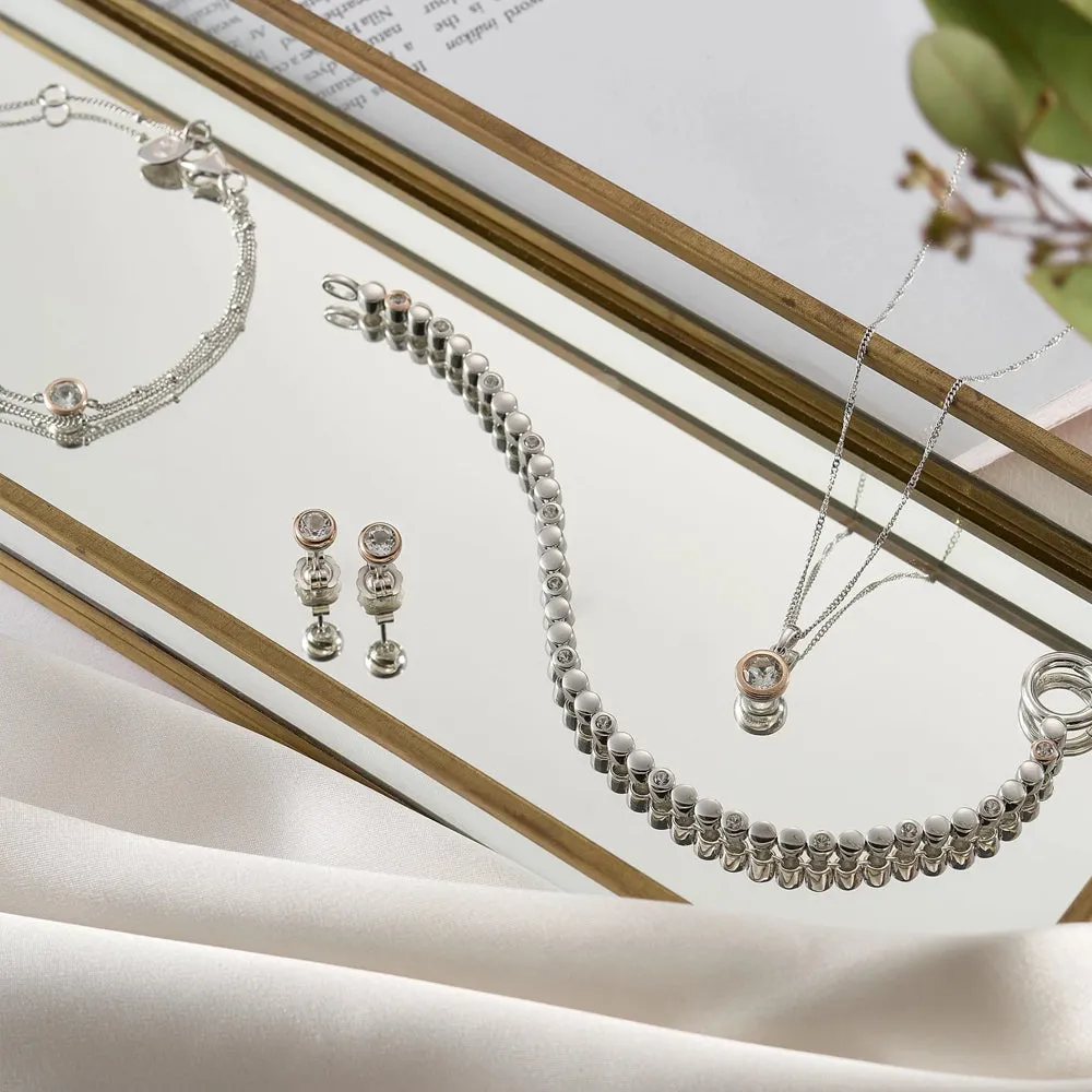 Clogau Celebration Silver Single Stone Pendant 3SMP5