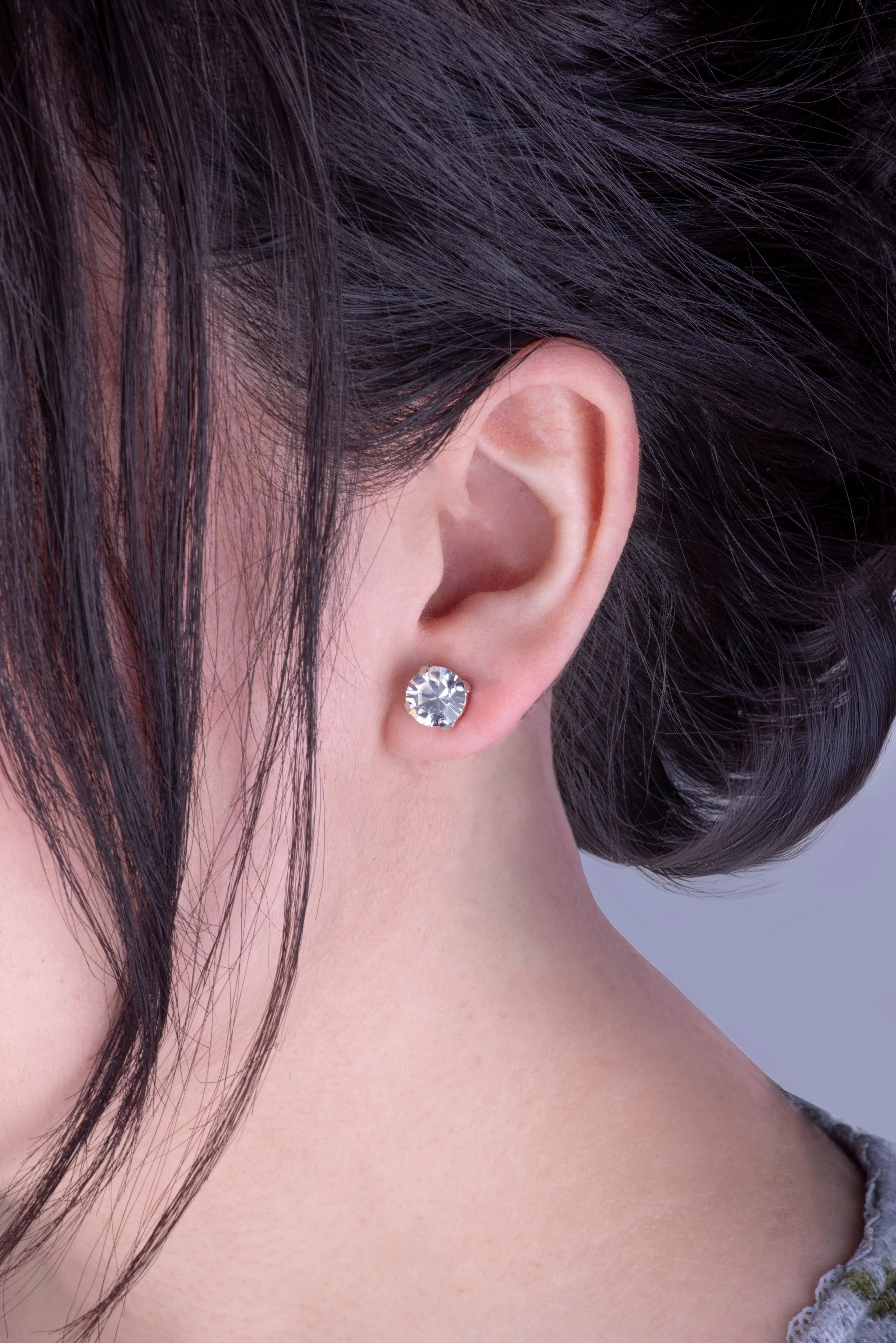 Medium Everyday Post Earrings in "Chrysolite Opal"- Rhodium