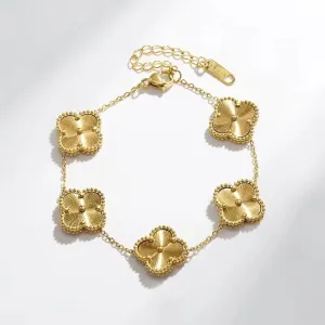New Design Gold Plated Titanium Steel Bracelet Model-11
