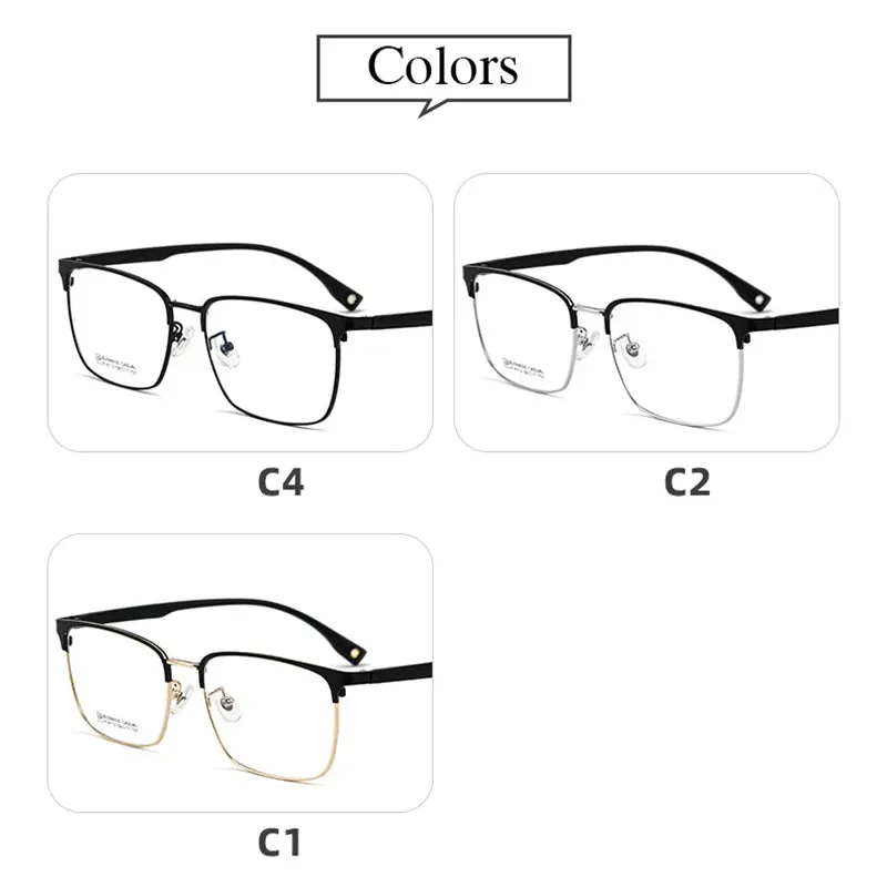Pure Titanium Glasses Frame with Recipe Men Business Style Male High Quality Eyeglasses Prescription Man Style K9112