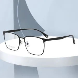 Pure Titanium Glasses Frame with Recipe Men Business Style Male High Quality Eyeglasses Prescription Man Style K9112