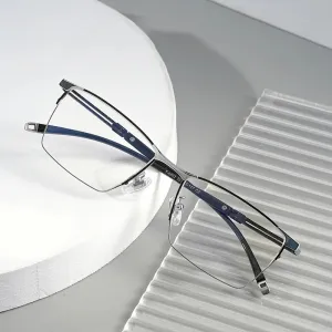 Pure Titanium Glasses Frame with Recipe Men Business Style Male High Quality Eyeglasses Prescription Man Style T8602T