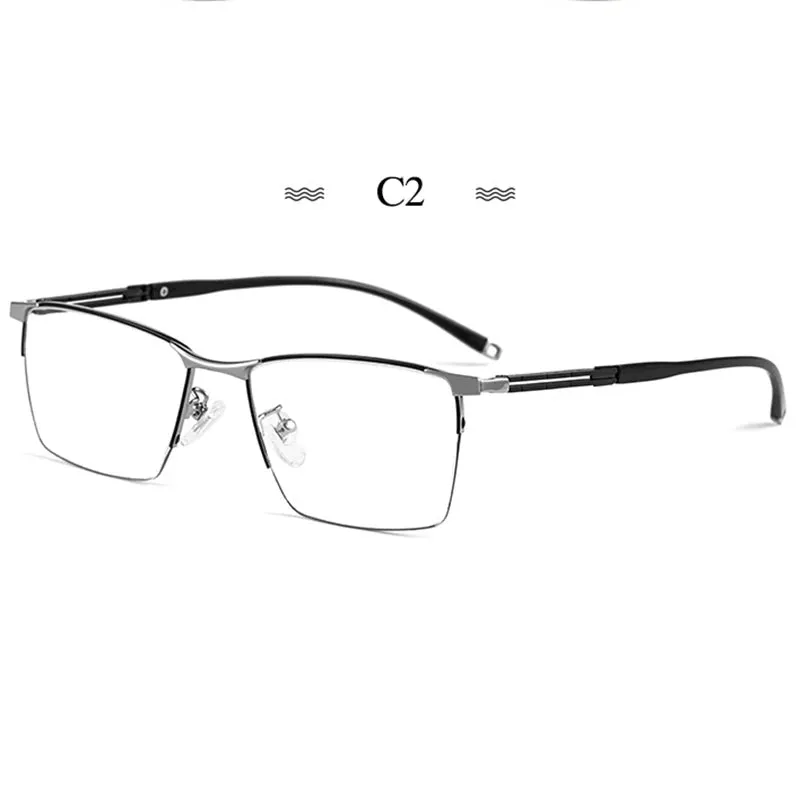 Pure Titanium Glasses Frame with Recipe Men Business Style Male High Quality Eyeglasses Prescription Man Style T8602T