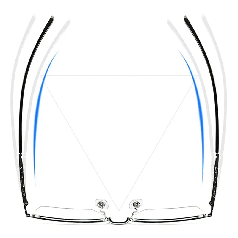 Pure Titanium Glasses Frame with Recipe Men Business Style Male High Quality Eyeglasses Prescription Man Style T8610T