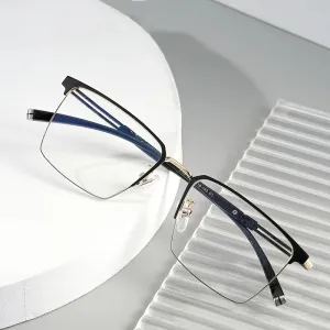 Pure Titanium Glasses Frame with Recipe Men Business Style Male High Quality Eyeglasses Prescription Man Style T8610T