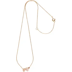 Rhodolite Garnet, Peach Moonstone and Rose Quartz Necklace