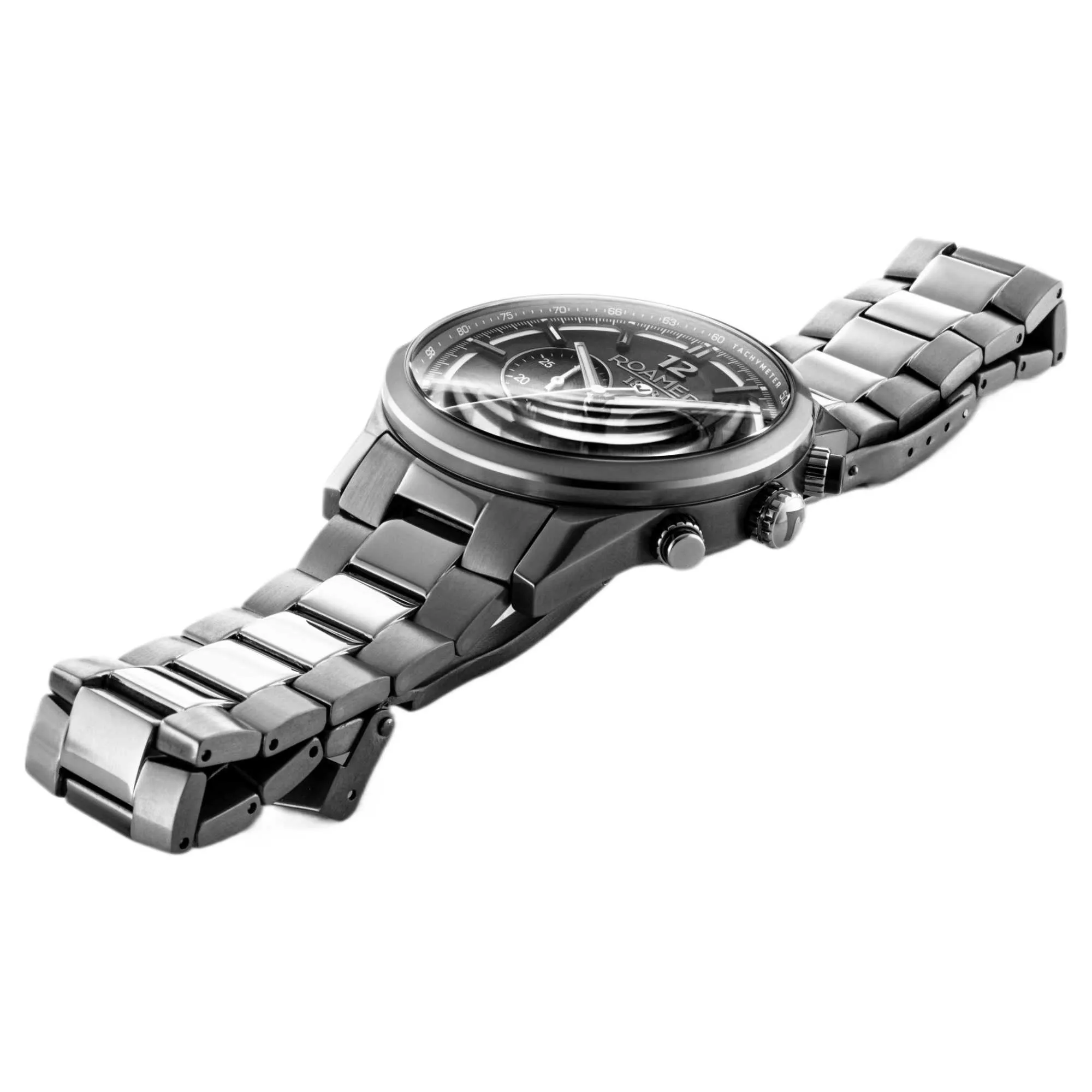 Roamer 973981 44 85 20 Helios Power Titanium Solar Wristwatch