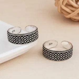 Silver Celestial Charm Toe Ring