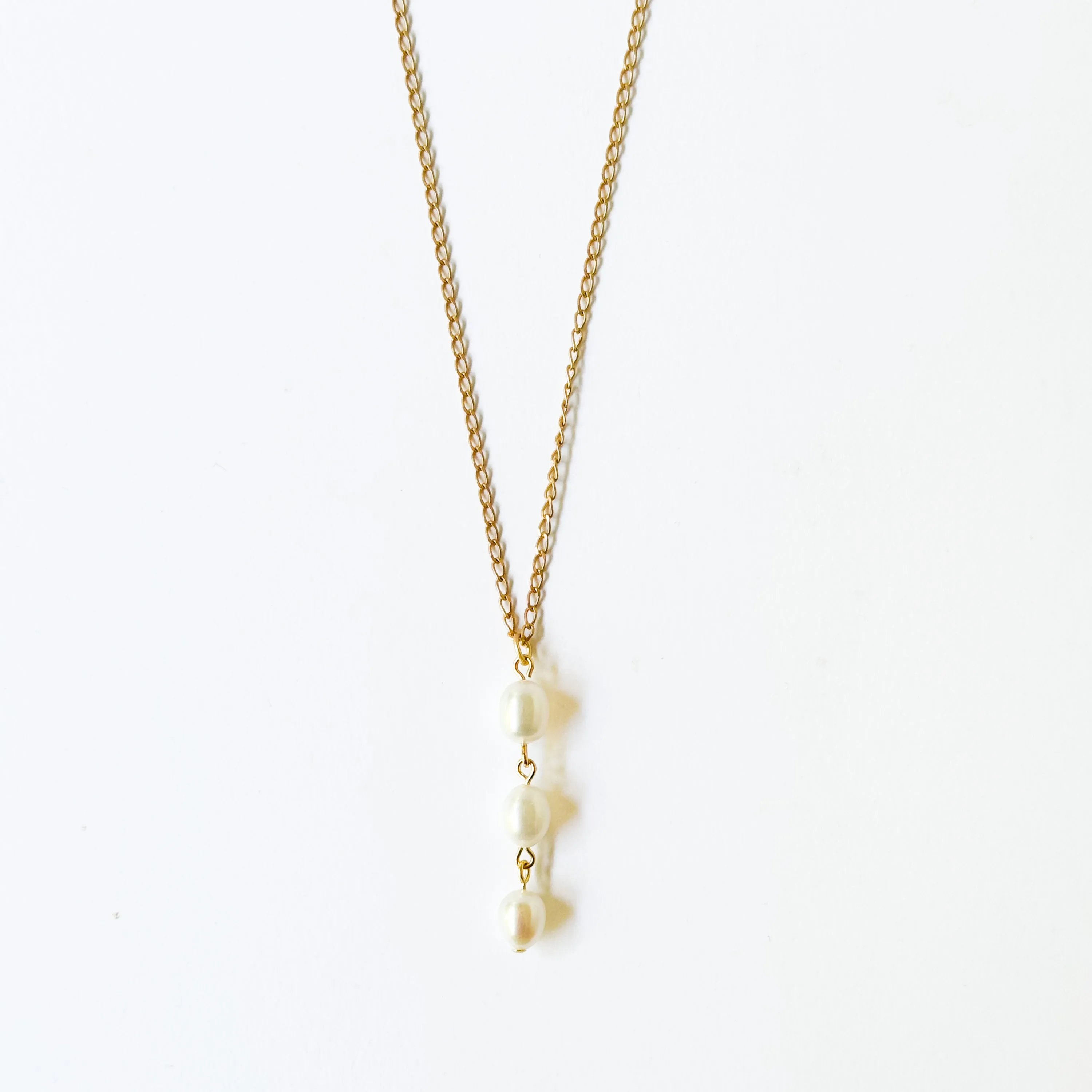 Three Pearl Necklace